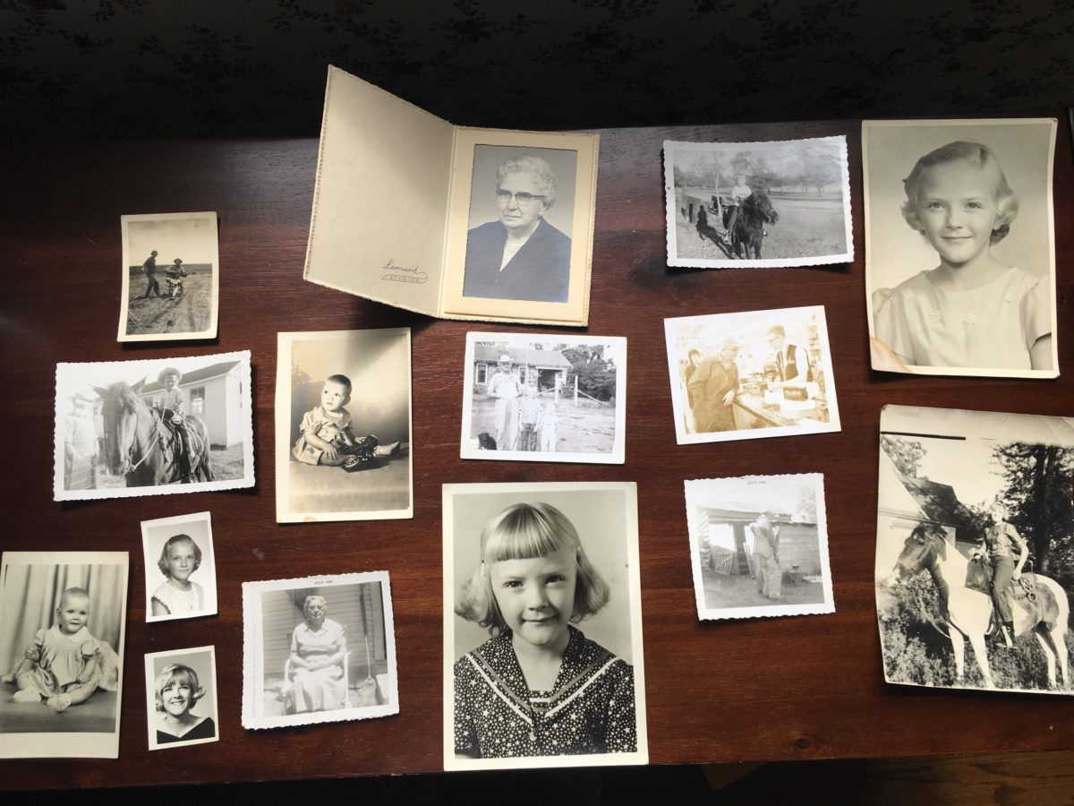 Old family black and white photographs