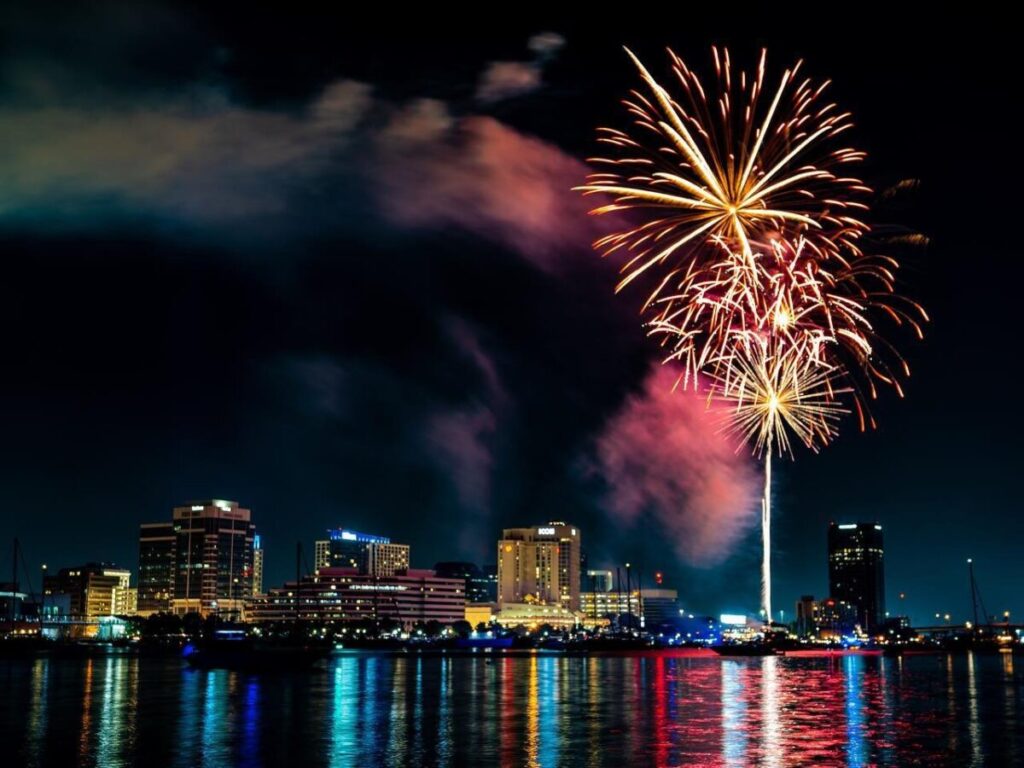July 4th at Towne Point Park in Norfolk.